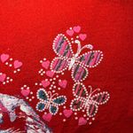 VTG 80s Grandma Cat Sweater Womens XL GraphicnArt Sweatshirt Cottagecore Red 90s Photo 3