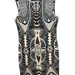 Nicole Miller  Artelier Sheath Dress Geometric Sz 6 Black/White/Silver Gray Photo 0
