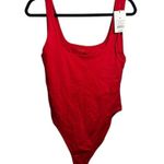 A New Day NWT Red Tank Full-Back Stretchy Bodysuit - M Photo 0