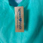 “Jesus over Everything” Aqua Tee Shirt Blue Size M Photo 4