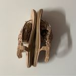 NWOT Nude & Light Pink Floral Sling Back Thong Sandals Size 39/7.5 Photo 5