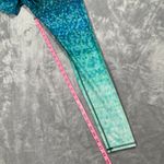 Okiino Surf Leggings Medium Fish Scale Mermaid Yoga Activewear Beach Surfing Blue Photo 15