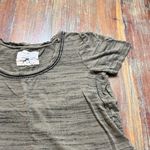 Anthropologie  Olive Green and Black Striped Women's Top size Large Photo 6