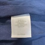 J. Jill Midi‎ Dress PM Navy Blue Floral Shift Ruffle High Low Hem Petite Medium Size undefined Photo 8