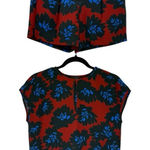 J.Crew Firework Floral 2 Piece Short Set Size 00 Preppy Old Money Photo 0