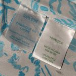 Lilly Pulitzer  Womens La Via Loca Captain‎ Silk Elsa Blouse Small Photo 4