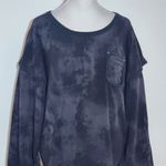 Converse Women's Oversized Black Dyed Sweatshirt Size XL Oversized Sweatshirt Photo 1