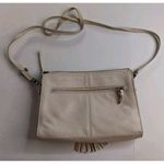 The Sak Boho Preppy White Designed Tasseled Leather Western Crossbody Wristlet Photo 14