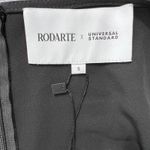 RODARTE x Universal Standard Black‎ Ruched Tie Sleeve Flounce Hem Dress Small Black Photo 4