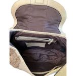 Calvin Klein Snakeskin Print Woven Hobo Bag Beige and Tan Photo 10