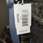 Brighton NWT Cher Navy Patent Croc Leather Shoulder Bag Heart Charm Mobwife Chic Photo 5