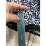 No Boundaries  Boho Blue/Pink Floral Shorts Size XXL Fringe Smocked Tie Waist Photo 3