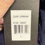 Cyrus Navy Sleeveless Knit Top Photo 7