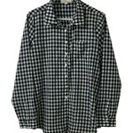 Olive & Oak  Gingham Blue  & White Cotton Button Down Shirt(Size Medium) Photo 0