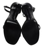 BRAND NEW Saint Laurent Paris Black Leather Jane Ankle Strap Sandals heels sz 39 Photo 5