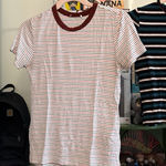Forever 21 Striped T-Shirt Set - Red and Teal Photo 0