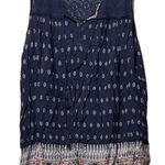 Suzanne Betro (T) Plus Size Weekend Sleeveless Top 3X Blue Floral Diamond EUC Photo 0