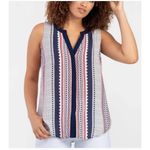 Sanctuary Top Womens Small White Orange Tribal Boho Southwestern Anthropologie Photo 2