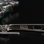 STERLING SILVER 925 LATCH BACK GENUINE EMERALD W/MULTI COLOR SAPPHIRE EARRINGS Green Photo 7