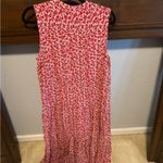 CHAPS  Red Floral Sleeveless Dress Photo 2
