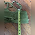 SheIn  || Two Piece Set Solid Green Strappy Top High Slit Skirt SZ Small Photo 10