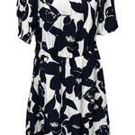 NWT 10/M BloomChic Ditsy Floral Pocket Square Neck‎ Shirred Ruffle Dress Photo 0