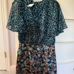 MISA Los Angeles Blue and White Ruffled Mini Dress Photo 5