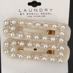 Laundry by Shelli Segal 2 Neutral shade Crystals & Pearls Hair Clips Photo 0