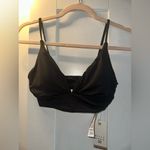 Billabong NWT  Sol Searcher V-Neck Cami Bikini Top - Black Pebble Photo 4