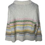 Coach Pastel Multicolor Fair Isle Pullover Sweater Size M Photo 2