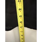 o.p.t Marina 100% Linen Minimalist Lace Trim Elegant Black Tea Length Dress 6 Size M Photo 2