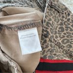 Pam & Gela Uniform Side Stripe Step Hem Pant in Leopard Sz 27 Photo 6