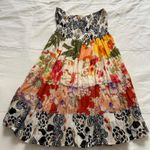 Studio Spa patchwork mixed print midi skirt or mini dress with smocking Size M Photo 3