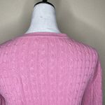 Merona Women's Rose Pink V-neck 3/4 Sleeve Pointelle Cardigan Sweater Plus XL Photo 4