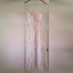Pear Couture NWT Pear Culture Sweetheart Neck Pink Corset Corkscrew Tulle Gown Size 11/12 Photo 4