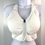 Beautiful L Athletic is White Nylon Spandex Bra Photo 6