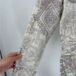 Johnny Was  biya embroidered white cotton Y2K 2000s button up jacket blazer small Photo 5