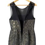 Club Monaco Bria Metallic Gold Honeycomb Mesh Cocktail Dress Sleeveless, Size 6 Photo 12