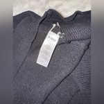 NEW Staud Jocelyn Mixed Stitch Crochet Long sleeves black Mini Dress size L Size L Photo 5