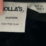 rollas dark wash studded dusters high rise slim jean shorts Black Size 26 Photo 5