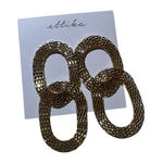 Ettika ‎ Gold Chain Link Earrings Statement Dangle Drop Fashion Jewelry Photo 0