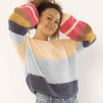 SisstRevolution Womens Chunky Aloha Always Knit Sweater C31 Pink Size M Photo 0