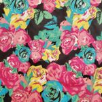 One Step Up  Black Floral Cami Spaghetti Strap Medium Photo 5