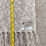 John J. Murphy Ireland Bouclé Scarf Wrap 80%Cotton 20%Linen Neutral Nubby Weave Tan Photo 3