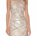 Parker  Revolve gold sequin bodycon mini dress party holiday new‎ year XS wedding Photo 0