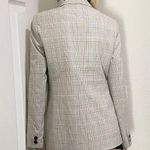 Karl Lagerfeld Paris Double Breasted Style 1-Button Neutral Plaid Blazer M/L? Photo 2