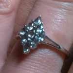 Malagasy Pine Apatite Sterling Silver Cluster Ring (Size 8) Photo 9