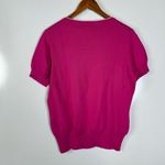 Brooks Brothers  346 NWT Supima Cotton Hot Pink Short Sleeve Sweater Size Large Photo 1