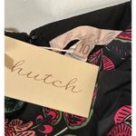 Hutch Tisha Ruched Maxi Dress Black Floral Multi Size 10 NWT Tiered Skirt w Slit Photo 7