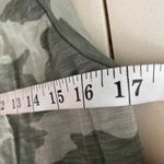 Universal Threads Universal Thread Shirt Dress Womens XS Green Camo Cotton Sleeveless Side Slit Photo 7